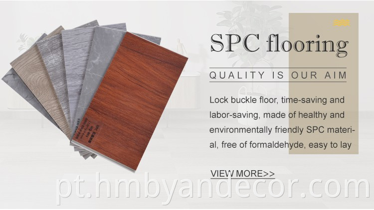 Impermeável PVC vinil piso spc 4mm spc clique no piso de plástico ladrilhos 5 mm SPC Flooring